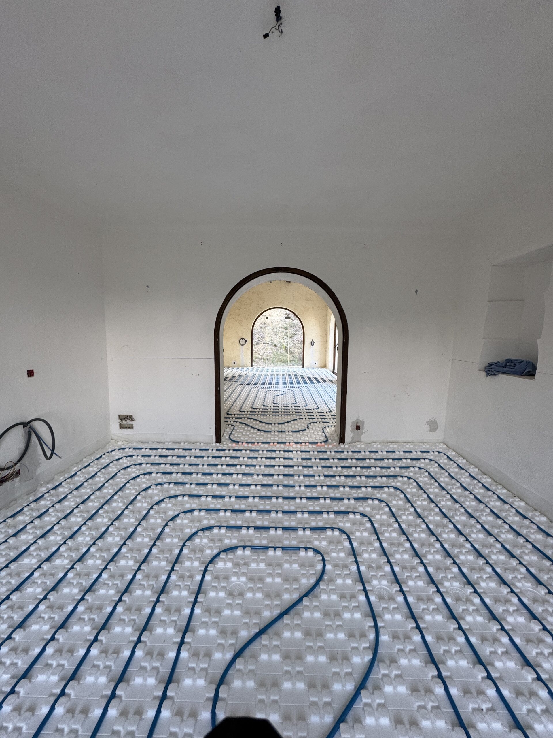 Plancher chauffant bibliothèque